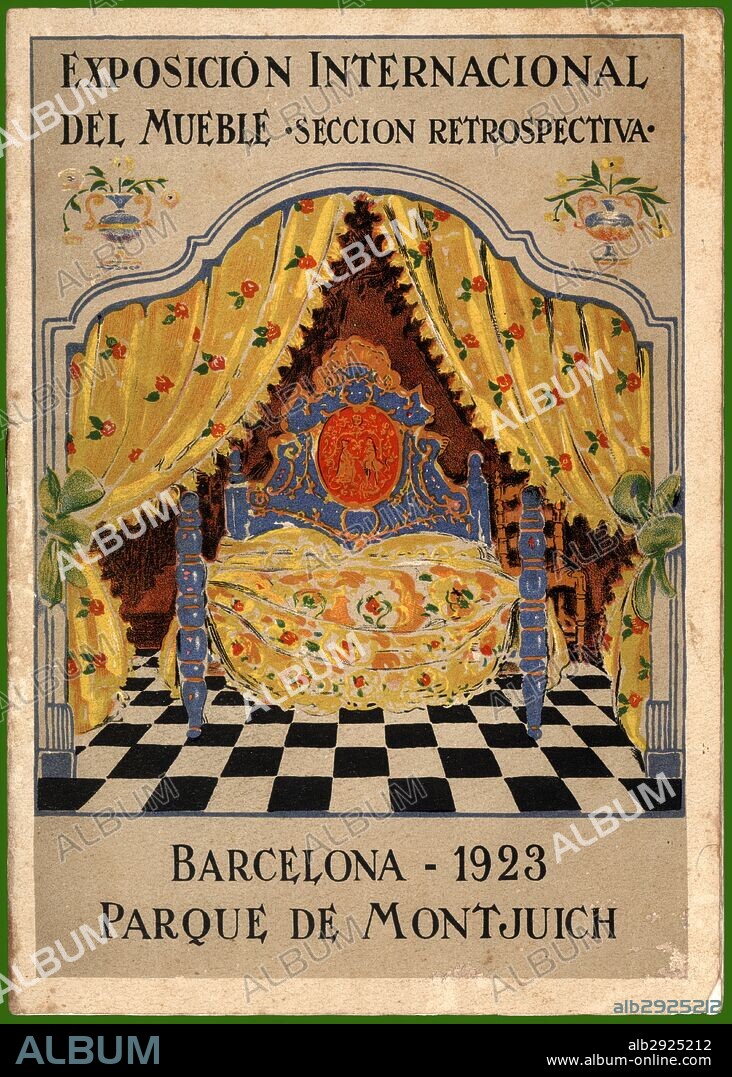 Catálogo de la Exposición Internacional del Mueble. Barcelona, año 1923.