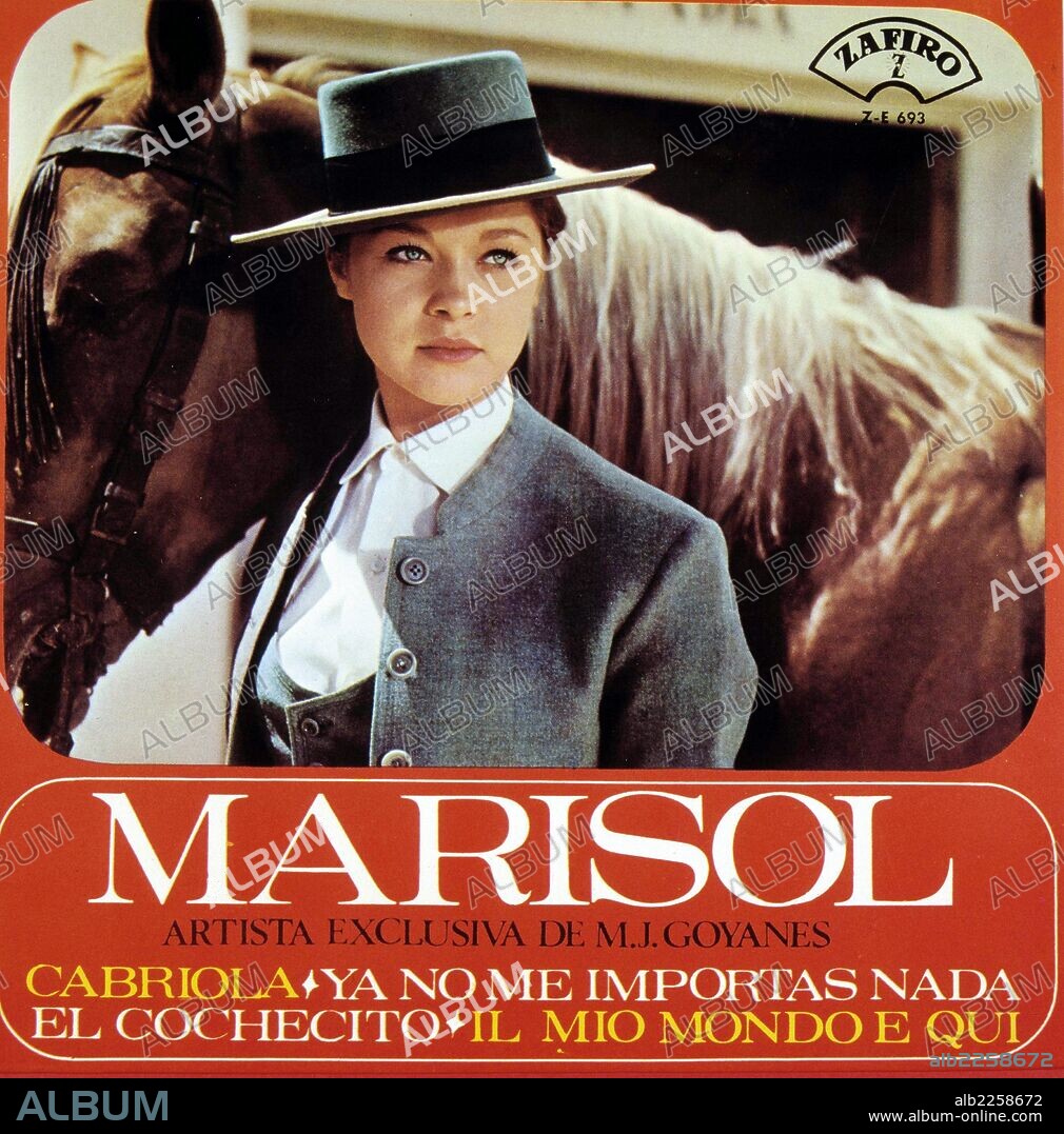 MARISOL. PEPA FLORES. PORTADA DE DISCO ZAFIRO.