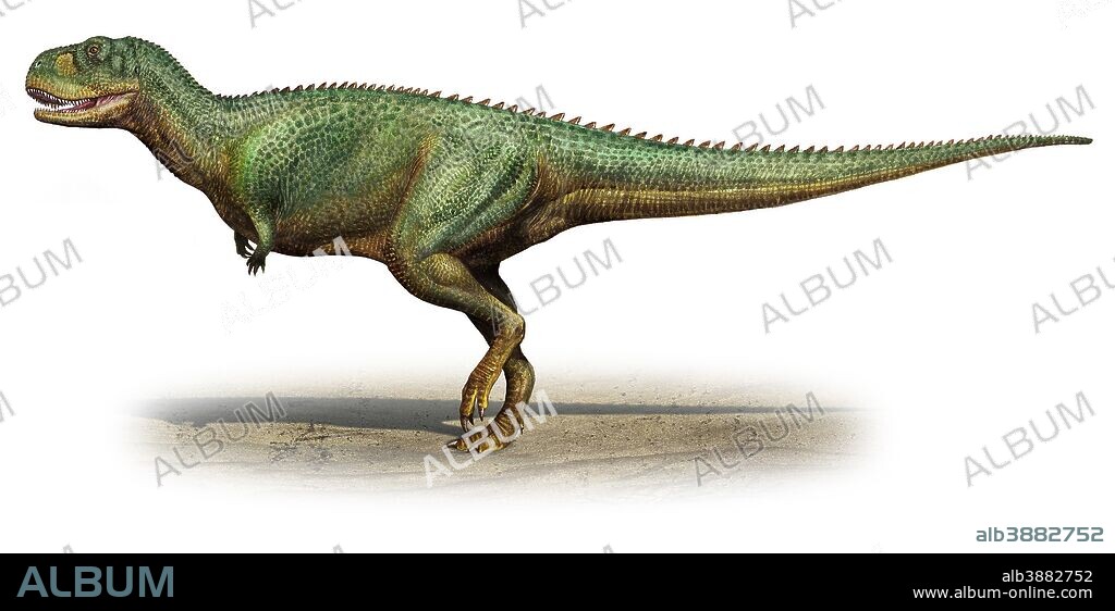 Skorpiovenator bustingorryi, a prehistoric era dinosaur from the Late Cretaceous period.