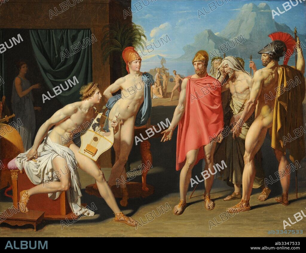 JEAN AUGUSTE DOMINIQUE INGRES. Achilles Receiving the Ambassadors of Agamemnon.