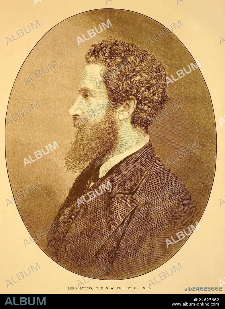Lithographs Lord Lytton The New Viceroy of India NO MR