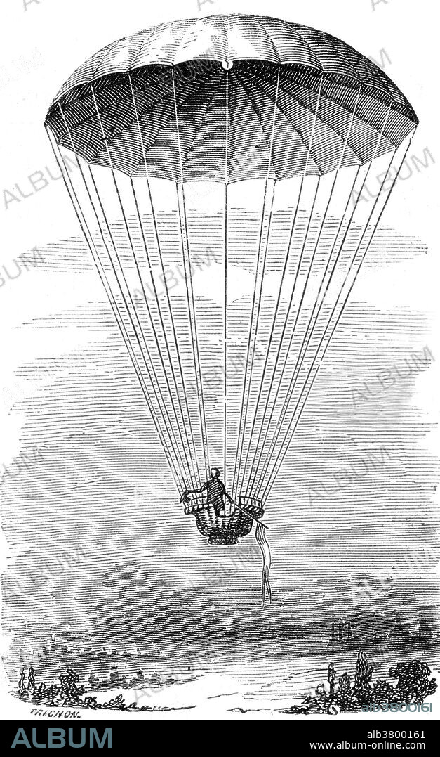 Parachute Descent, 19th Century