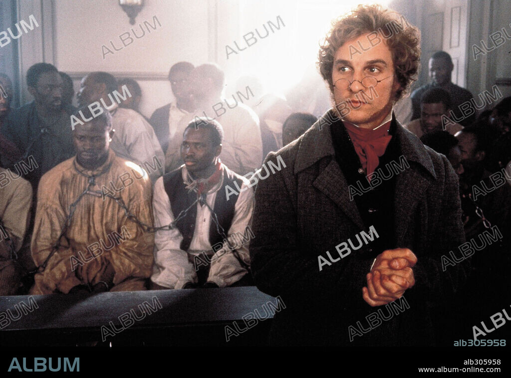 MATTHEW McCONAUGHEY en AMISTAD, 1997, dirigida por STEVEN SPIELBERG. Copyright TM & DREAMWORKS.