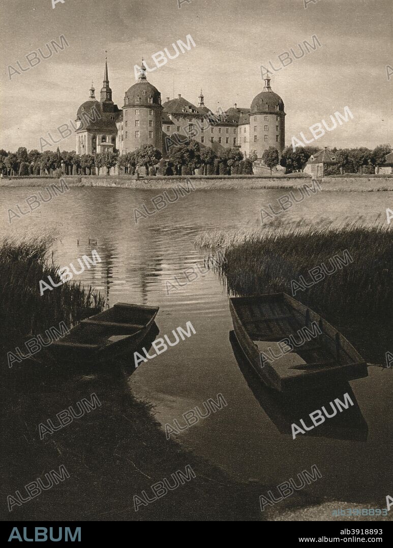 'Moritzburg Castle near Dresden', 1931. From Deutschland by Kurt Hielscher. [F. A. Brockhaus, Leipzig, 1931].