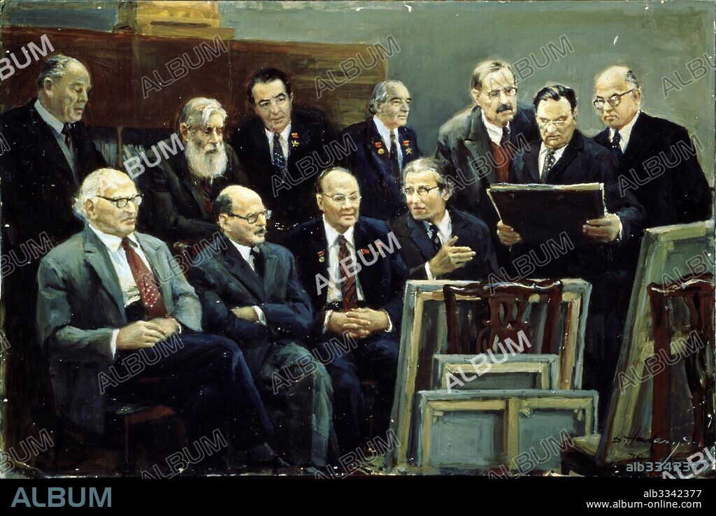DMITRI ARKADYEVICH NALBANDIAN. The Sitting of the State Art Academy of the USSR.