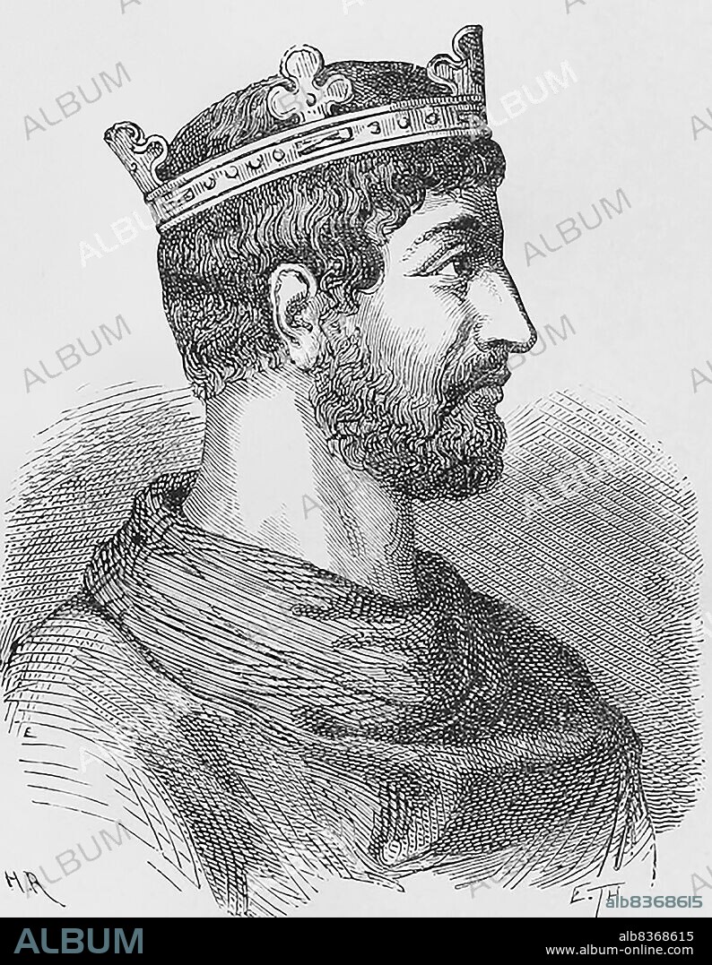 Lothair I (795-855), also known as Lothar I, was the eldest son of Emperor Louis the Pious and grew up in the court of his grandfather, Emperor Charlemagne. When Louis became sole emperor in 814, he sent Lothair to govern Bavaria in 815. Lothair was crowned as co-emperor and declared as principal heir in 817, and would be overlord to his younger brothers, Pippin of Aquitaine and Louis the German, as well as his cousin Bernard of Italy.<br/><br/>. When his father died in 840, Lothair ignored all previous plans for partitioning and claimed the whole of the Holy Roman Empire for himself, leading to another civil war which lasted around three years.