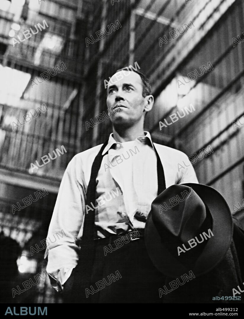 HENRY FONDA en FALSO CULPABLE, 1956 (THE WRONG MAN), dirigida por ALFRED HITCHCOCK. Copyright WARNER BROTHERS.