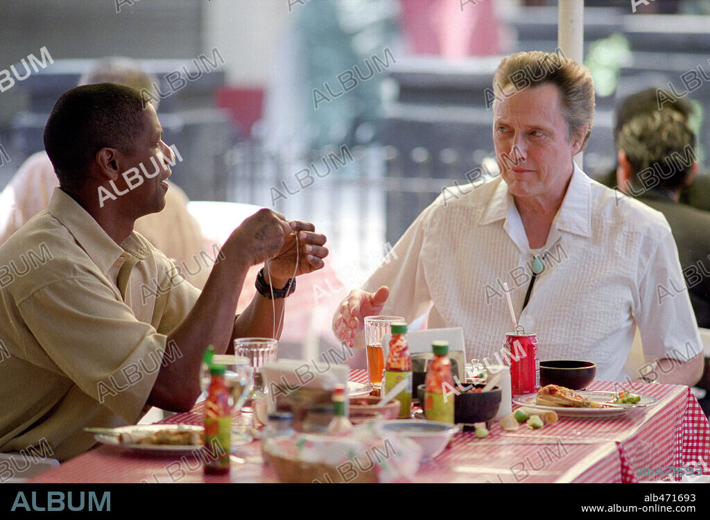 CHRISTOPHER WALKEN and DENZEL WASHINGTON in MAN ON FIRE, 2004, directed by TONY SCOTT. Copyright 20TH CENTURY FOX / VOLLMER, JURGEN.