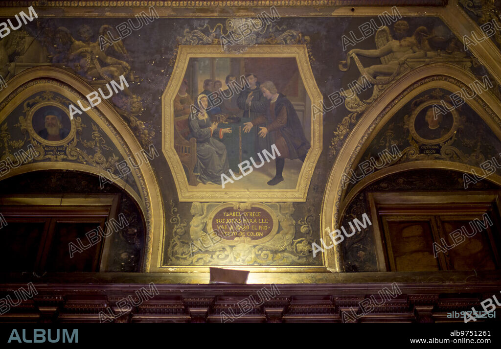 Madrid, 01/14/2016. Report from the Palace of the Marquis of Gaviria on Arenal Street. Detail of the frescoes. Photo: Ignacio Gil ARCHDC.