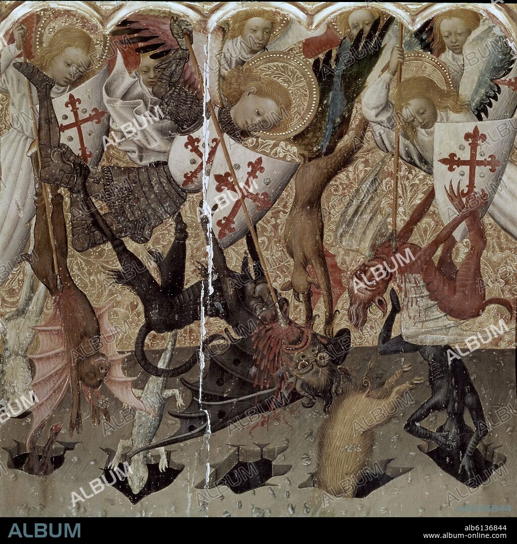 BERNAT MARTORELL (1390-1452). RETABLO DE SN MIGUEL S XV.