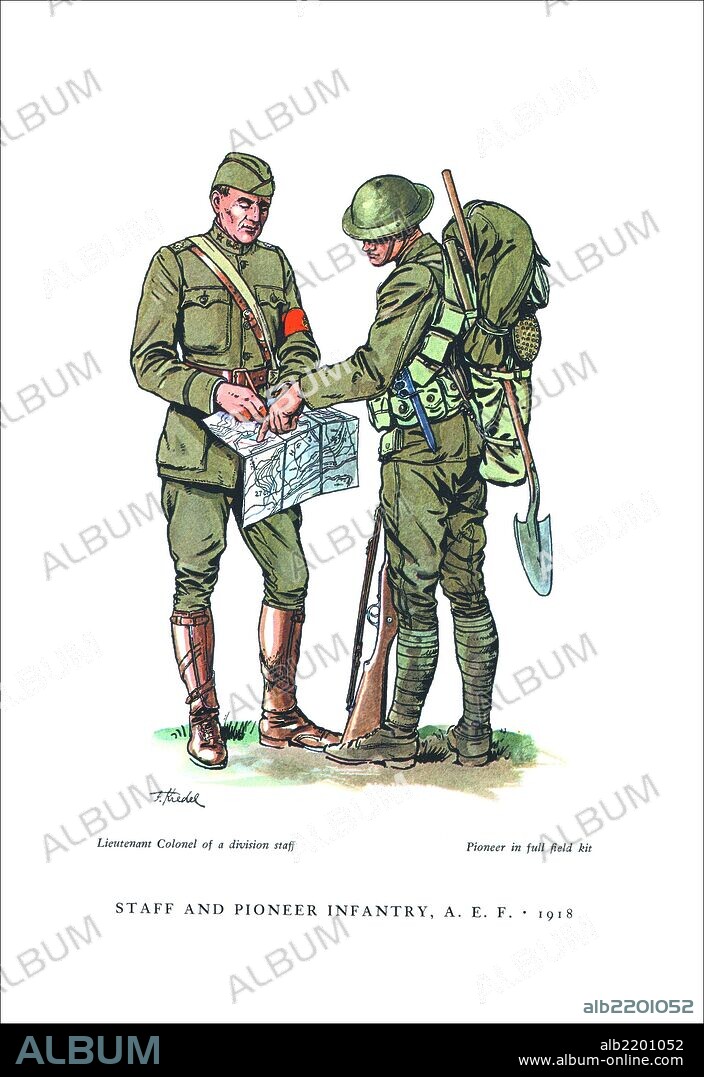Staff and Pioneer Infantry, A. E. F., 1918 1954.