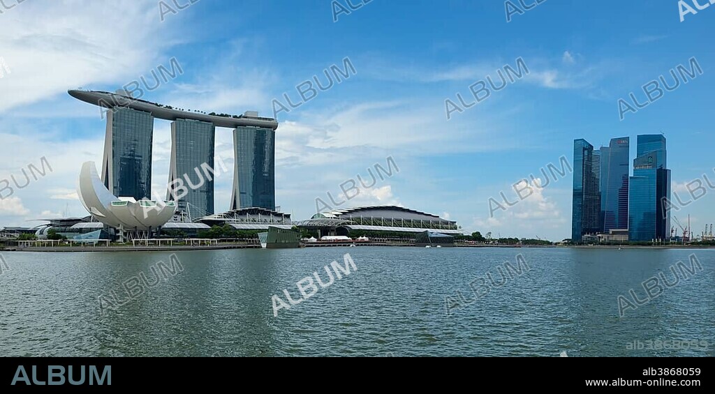 Marina Bay Sands Hotel and ArtScience Museum, Singapore, Asia.