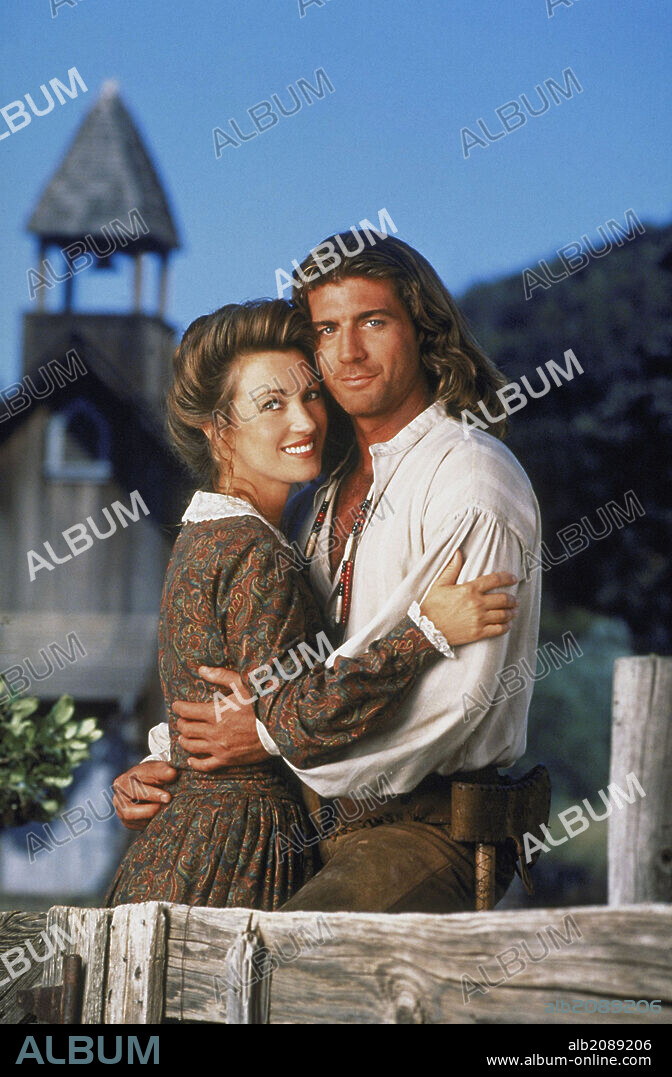 JANE SEYMOUR und JOE LANDO in DR. QUINN, MEDICINE WOMAN, 1993, unter der Regie von CHUCK BOWMAN, JAMES KEACH und JERRY LONDON. Copyright CBS-TV.
