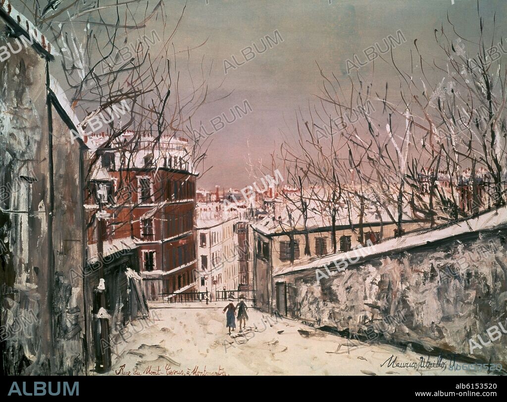 MAURICE UTRILLO. CALLE DE MONTMARTRE - SIGLO XX.