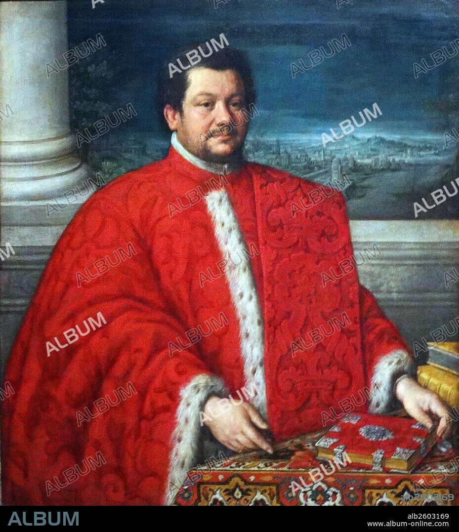 Portrait of a Procurator of St Mark. By Leandro Bassano, (1557-1622).
