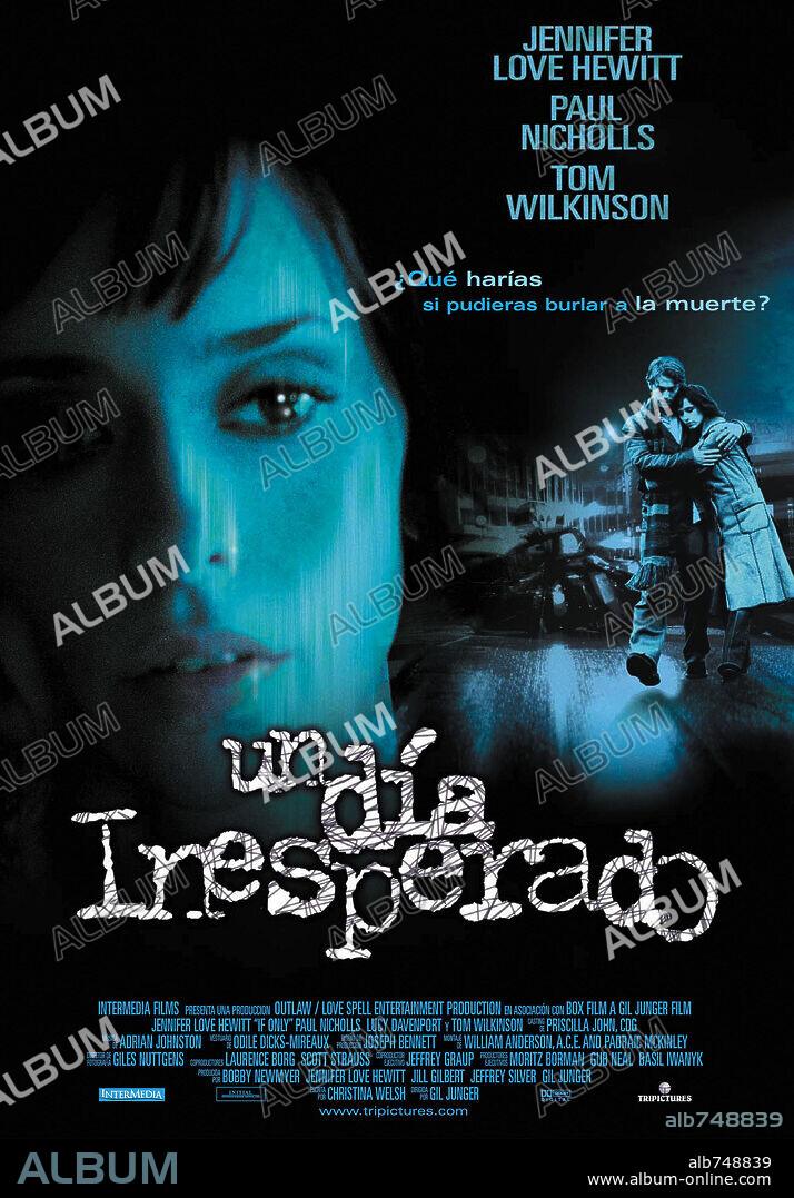 Poster de UN DÍA INESPERADO, 2004 (IF ONLY), dirigida por GIL JUNGER. Copyright IF ONLY PRODUCTION SERVICES/OUTLAW PROD/BOX FILMS.