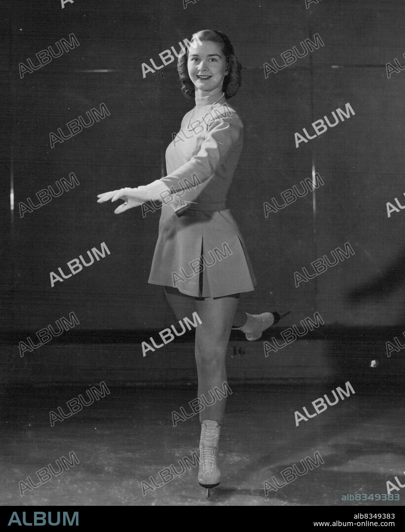 Canadian to Defend European and World Skating Titles -- Miss Scott is shown above practising at the Minto Skating Club, Ottawa.Miss Barbara Ann Scott, 19-year-old Canadian figure skater of Ottawa, Ont., who will leave for Europe on Dec. 18th when she will defend the European and World titles which she won last year. The competitions are being held in Prague, Czechoslovakia and Davos Switzerland respectively. She will also represent Canada in the Olympic Winter Game figure skating competition being held at St. Moritz, Switzerland. January 26, 1951. (Photo by The National Film Board).