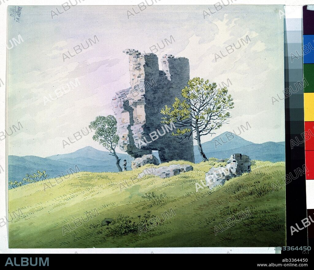 CASPAR DAVID FRIEDRICH. The Castle in Teplitz.
