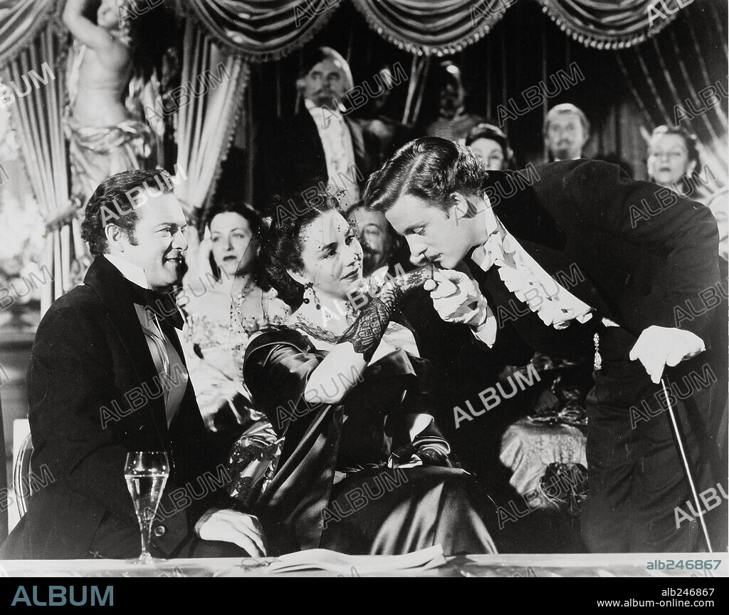 JENNIFER JONES, LOUIS JOURDAN and VAN HEFLIN in MADAME BOVARY, 1949, directed by VINCENTE MINNELLI. Copyright M.G.M.