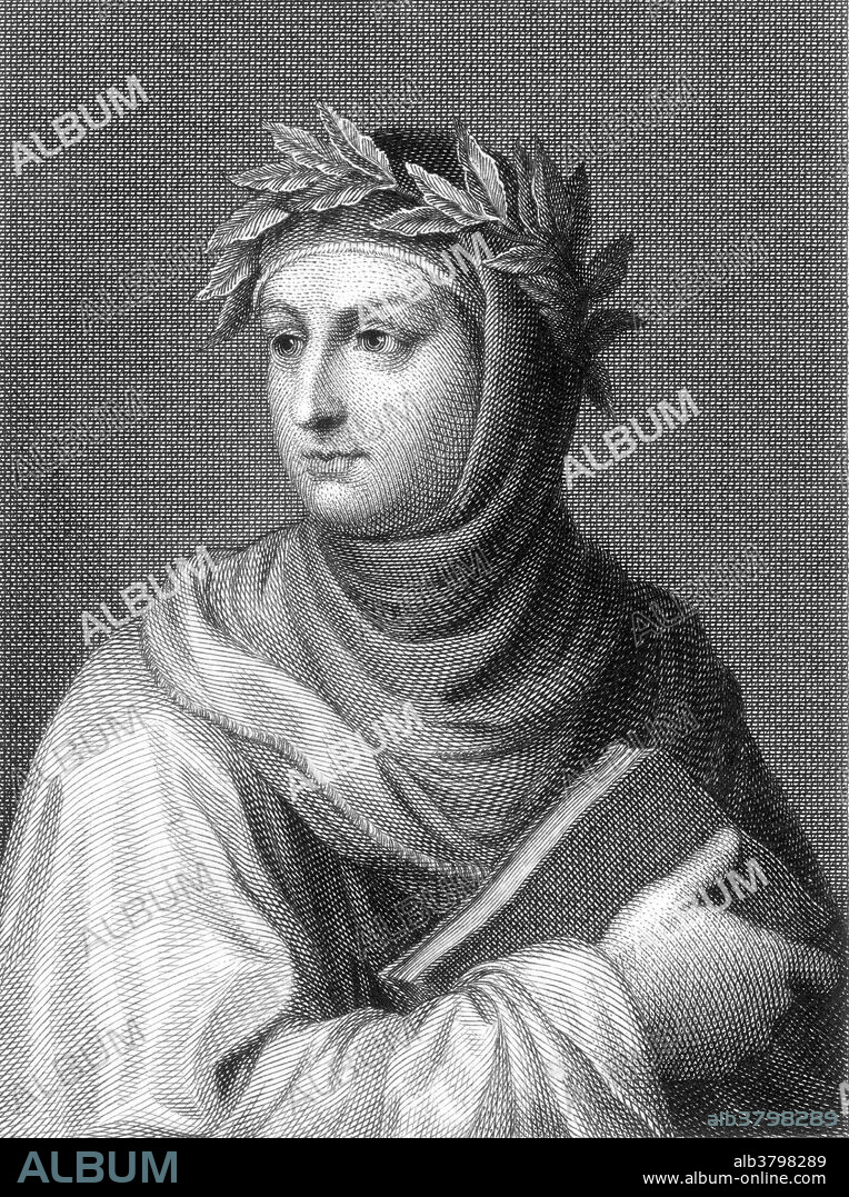 Giovanni Boccaccio (1313 - December 21, 1375) was an Italian writer, poet, correspondent of Petrarch, and an important Renaissance humanist. He was the son of a Florentine merchant, Boccaccino di Chellino, and an unknown woman; he was likely born out of wedlock. Boccaccio wrote a number of notable works, including The Decameron and On Famous Women. As a poet who wrote in the Italian vernacular, Boccaccio is particularly noted for his realistic dialogue, which differed from that of his contemporaries, medieval writers who usually followed formulaic models for character and plot. His final years were troubled by illnesses, some relating to obesity and what often is described as dropsy, severe edema that would be described today as congestive heart failure. He died in 1375 at the age of 62.
