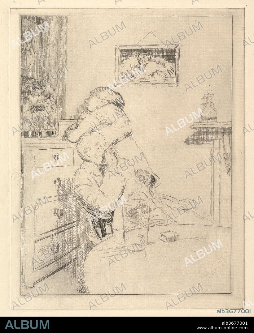 Ennui (The Small Plate). Artist: Walter Richard Sickert (British, Munich 1860-1942 Bathampton, Somerset). Dimensions: plate: 8 5/16 x 6 7/16 in. (21.1 x 16.4 cm)
sheet: 11 1/2 x 9 in. (29.2 x 22.9 cm). Date: 1914-15.