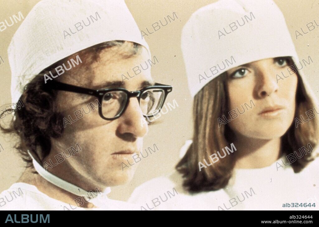 DIANE KEATON y WOODY ALLEN en EL DORMILÓN, 1973 (SLEEPER), dirigida por WOODY ALLEN. Copyright UNITED ARTISTS.