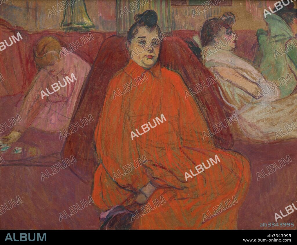 HENRI DE TOULOUSE LAUTREC. In the Salon: The Couch.
