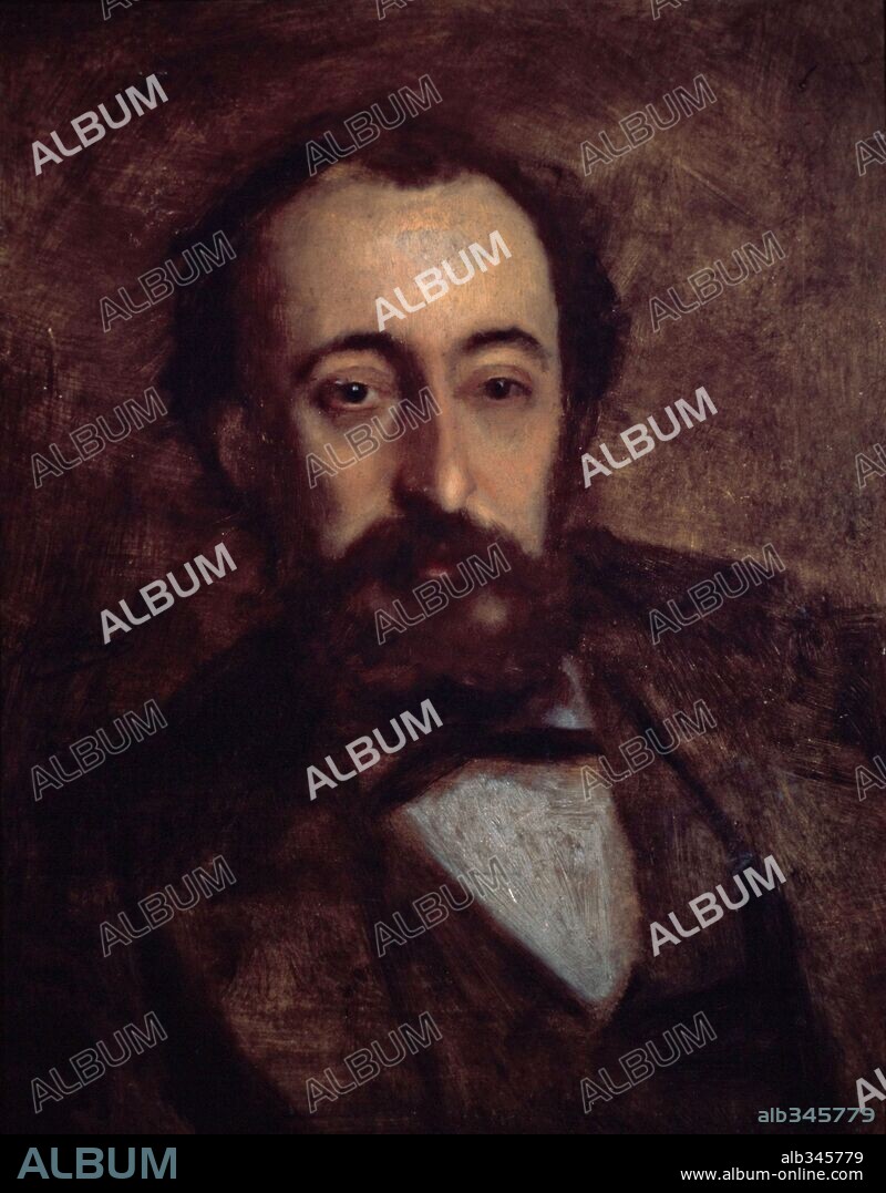 GUSTAVE JEAN JACQUET. Gustave Jacquet / 'Portrait of Camille Saint-Saens', 1870, Oil on canvas.