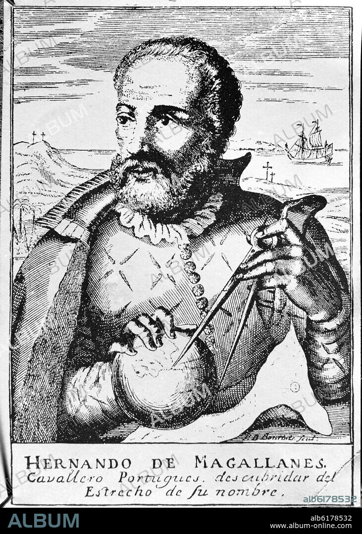 FERNANDO DE MAGALLANES - 1480/1521 - DESCUBRIDOR DEL ESTRECHO QUE LLEVA SU NOMBRE.