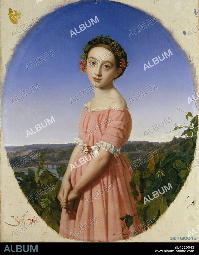 HENRI LEHMANN. Faustine Léo (1832-1865), 1842.