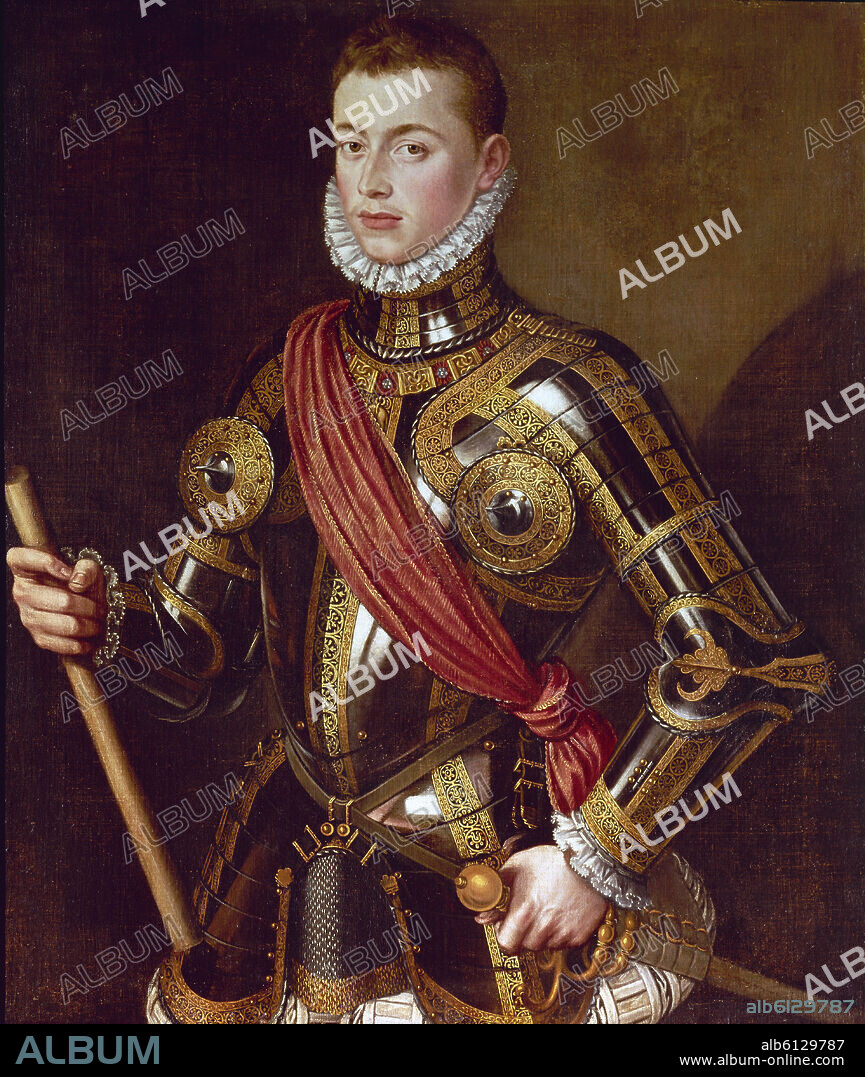 PEDRO DE LAS CUEVAS. JUAN DE AUSTRIA - 1545/1578 - HERMANO DE FELIPE II.