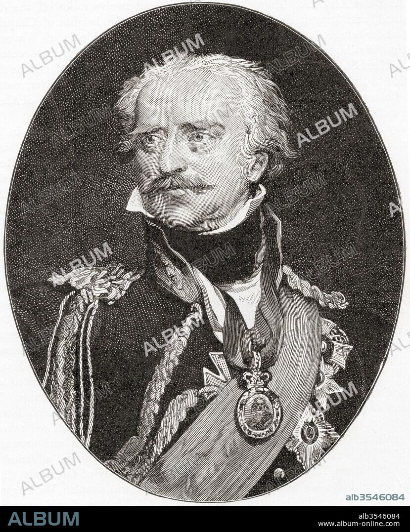 Gebhard Leberecht von Blücher, Fürst von Wahlstatt, 1742 – 1819. Prussian field marshal. From The Century Edition of Cassell's History of England, published c. 1900.