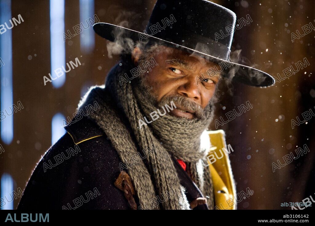 SAMUEL L. JACKSON en LOS ODIOSOS OCHO, 2015 (THE HATEFUL EIGHT), dirigida por QUENTIN TARANTINO. Copyright WEINSTEIN COMPANY, THE.
