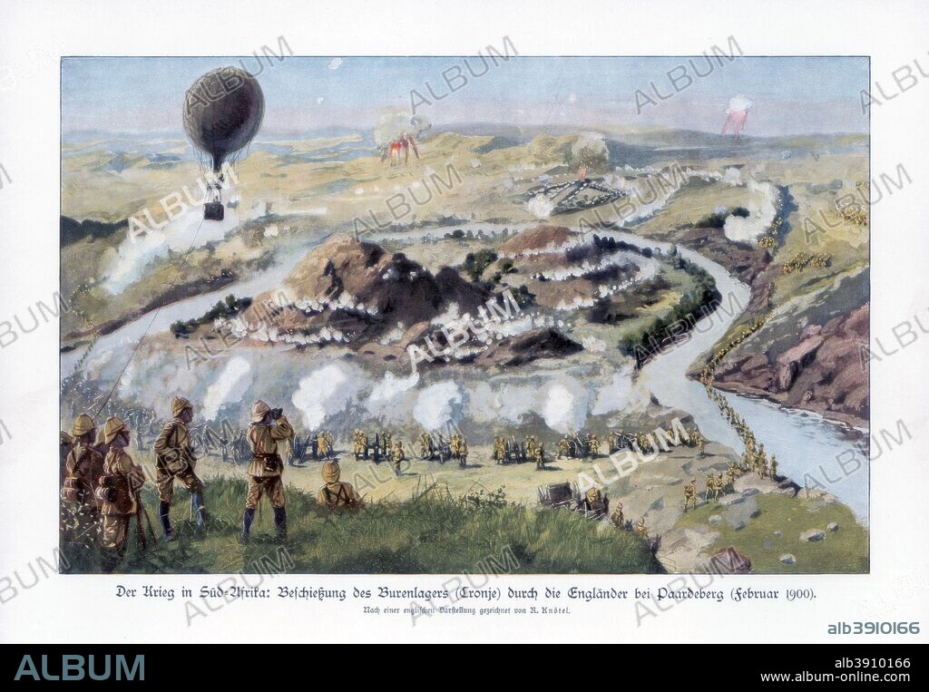 The Battle of Paardeberg, South Africa, Second Anglo-Boer War, February 1900.