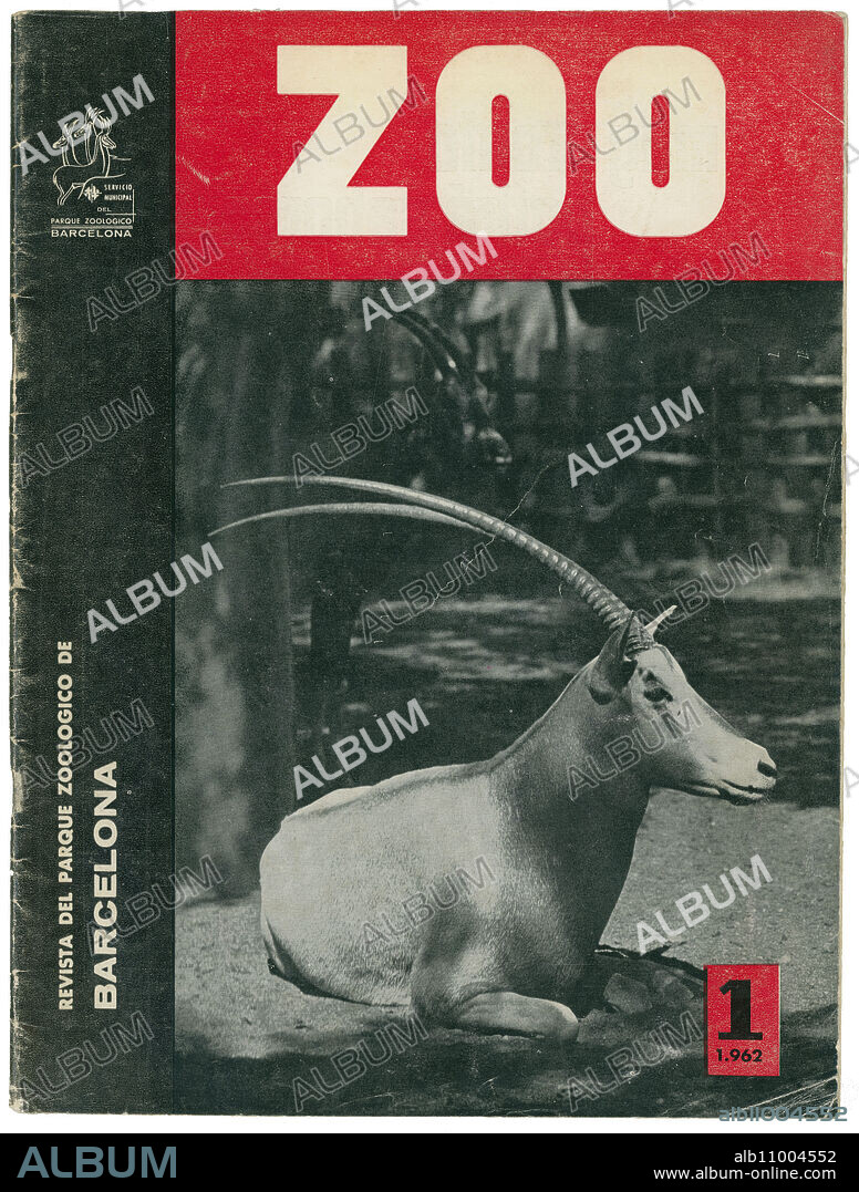 Portada de la revista Zoo, del parque zoológico de Barcelona, número uno, año 1962.