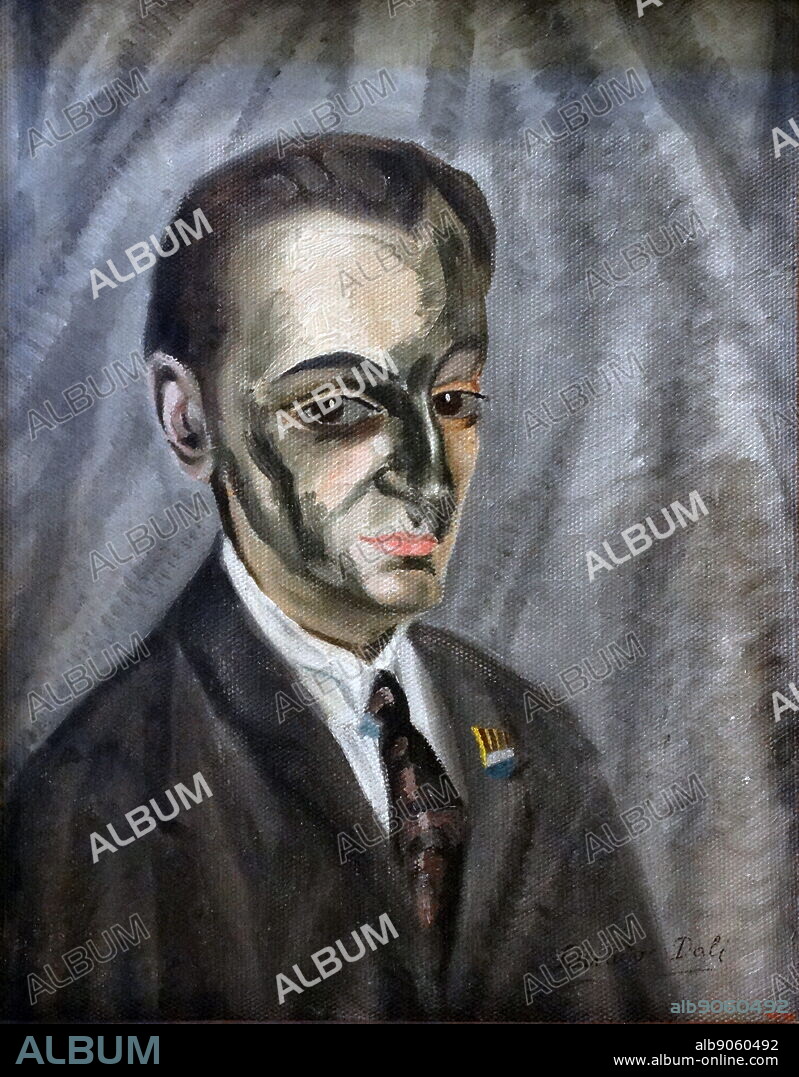 Portrait of Joan Maria Torres by Salvador Dali (1904-1989) Spanish surrealist painter. Dated 1921.