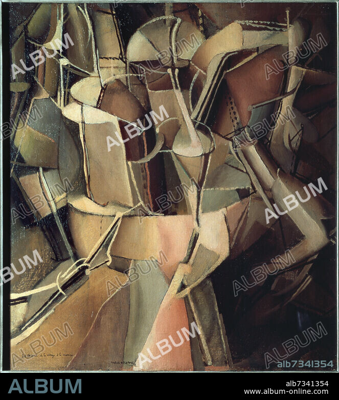 MARCEL DUCHAMP. Duchamp, Marcel ; 1887-1968. - "Le Passage de la Vierge à la Mariée", 1912. Huile sur toile, H. 0,57 ; L. 0,54. New York, Museum of Modern Art.