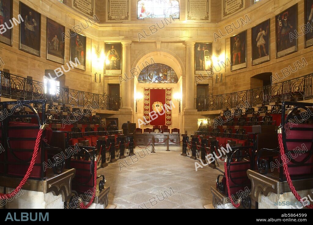 Gernika / Guernica; Casa de Juntas de Gernika; interior / sala de reuniones.