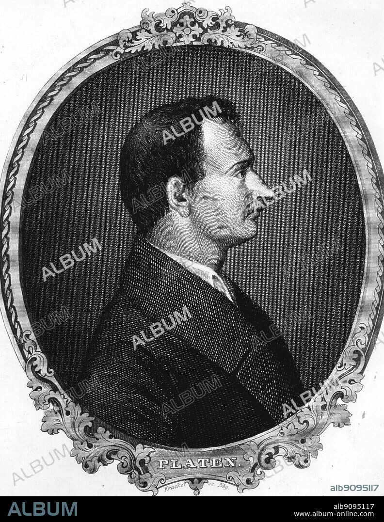 August Graf von Platen 1796-1835.
