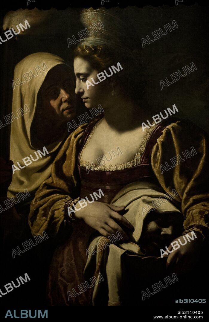 Antiveduto Grammatica (1571-1626). Italian painter. Judith with the Head of Holofernes, 1610s. National Museum. Stockholm. Sweden.