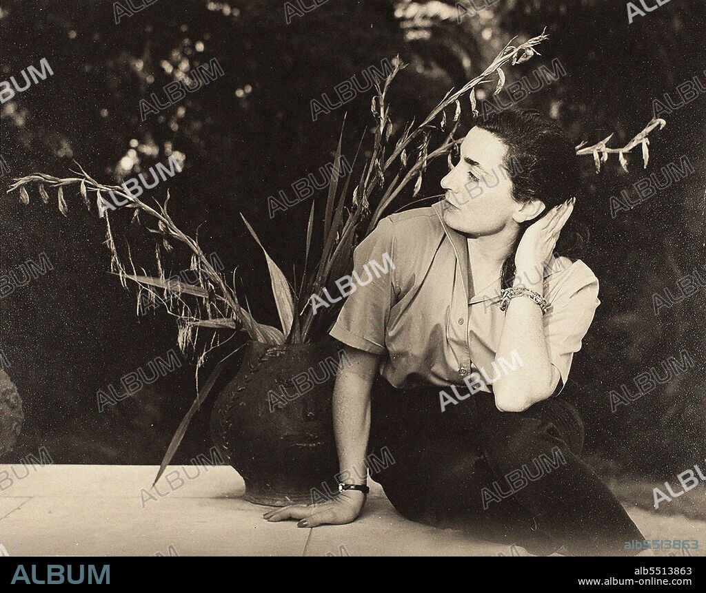 PABLO PICASSO. Jacqueline Roque at La Californie. Cannes.