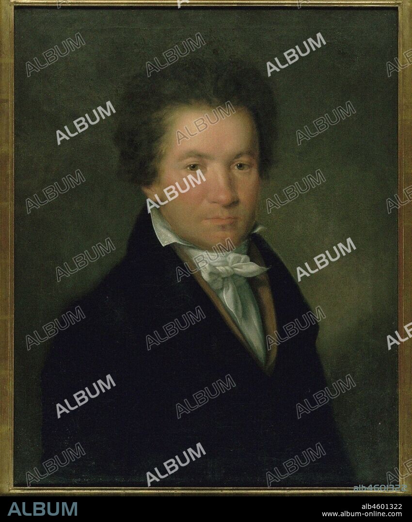 WILLIBRORD JOSEF MAEHLER. Portrait of Ludwig van Beethoven.