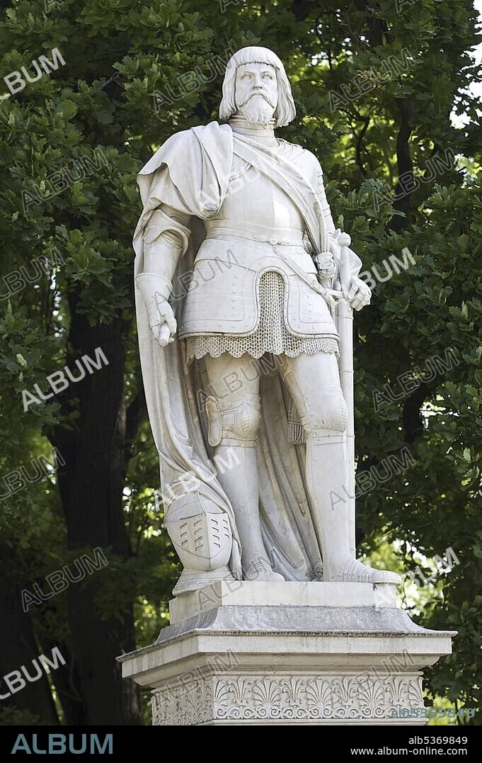 Statue of Niklas Graf Salm, in front of the Vienna city hall, Vienna, Austria, Europe.
