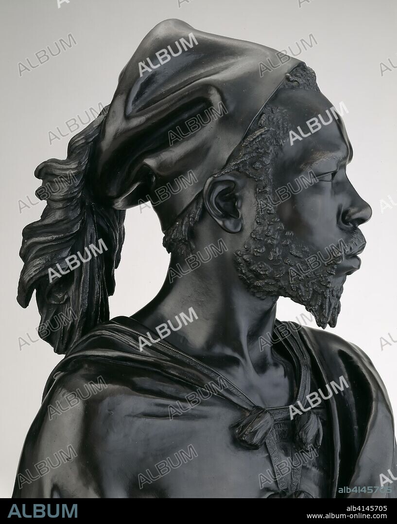Bust of Said Abdullah of the Darfour People. Charles Henri Joseph Cordier; French, 1827-1905; Cast by: Eck et Durand Fondeur; French, 19th century. Date: 1848. Dimensions: H. 82.5 cm (32 1/2 in.) (with socle)
H. 71.3 cm (28 1/8 in.) (without socle). Bronze. Origin: France.