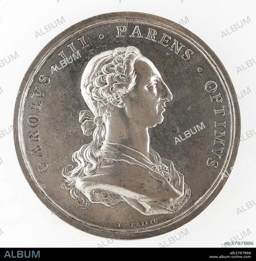 TOMÁS FRANCISCO PRIETO. Tomás Francisco Prieto / 'The Wedding of Charles, Prince of Asturias, to María Luisa de Parma'. 1765. Silver.