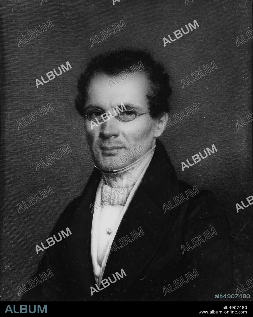 Alvan Clark, Dr. Samuel A. Bemis, American, Alvan Clark (18041887), ca. 1840, American, Watercolor on ivory, 3 x 2 1/2 in. (7.6 x 6.4 cm), Paintings.