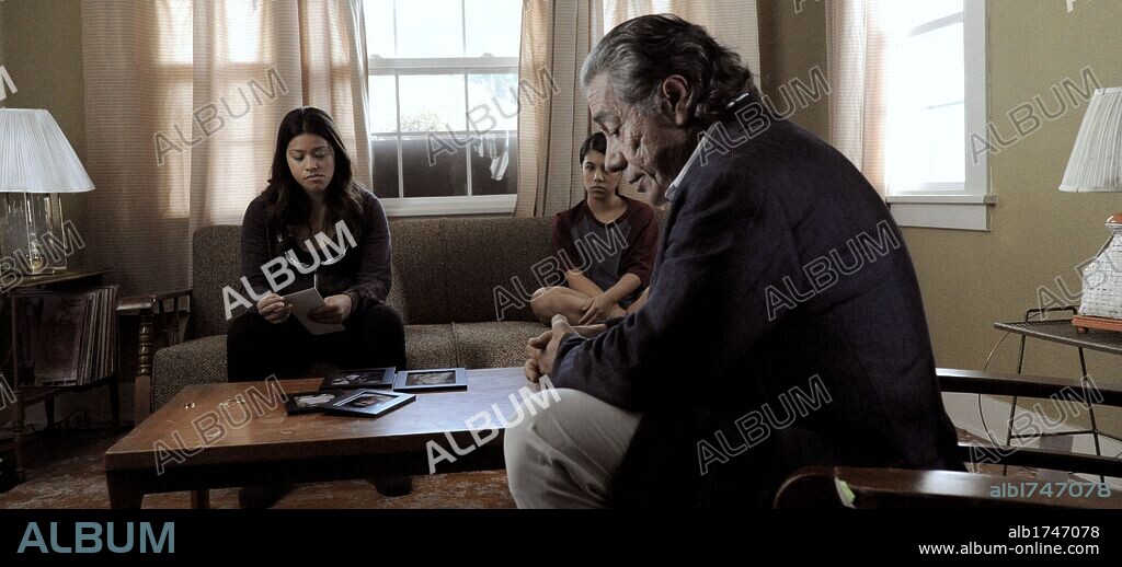EDWARD JAMES OLMOS and GINA RODRIGUEZ in FILLY BROWN, 2012, directed by MICHAEL D. OLMOS and YOUSSEF DELARA. Copyright CIMA PRODUCTIONS.