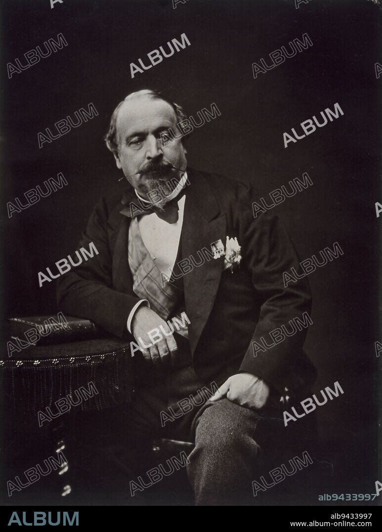 Portrait of Napoleon III (Charles Louis (1808-1873), 1871-1873, Mayer Frères et Pierson, Photographe, Array, Photographie, Arts graphiques, Photographie, Photoglyptie, Londres, Height: 59.5 cm, Width: 44.9 cm.