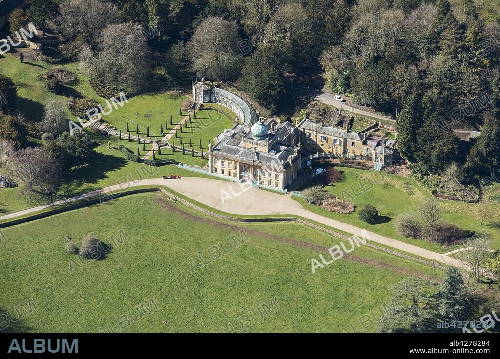 Sezincote House, near Moreton in Marsh, Gloucestershire, 2018. The house was built in neo-Mughal style by architect Samuel Pepys Cockerell for his brother Colonel John Cockerell, who bought the estate in 1795 having made his fortune with the East India Company. The surrounding parkland was laid out by Humphry Repton.