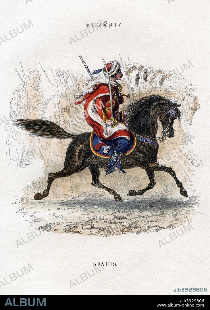 'Sipahi', 19th century. Sipahi was the name of an Ottoman cavalry corps. In the form of  'Spahi', it was the title given to several cavalry units serving in the French and Italian colonial armies during the nineteenth and twentieth centuries.